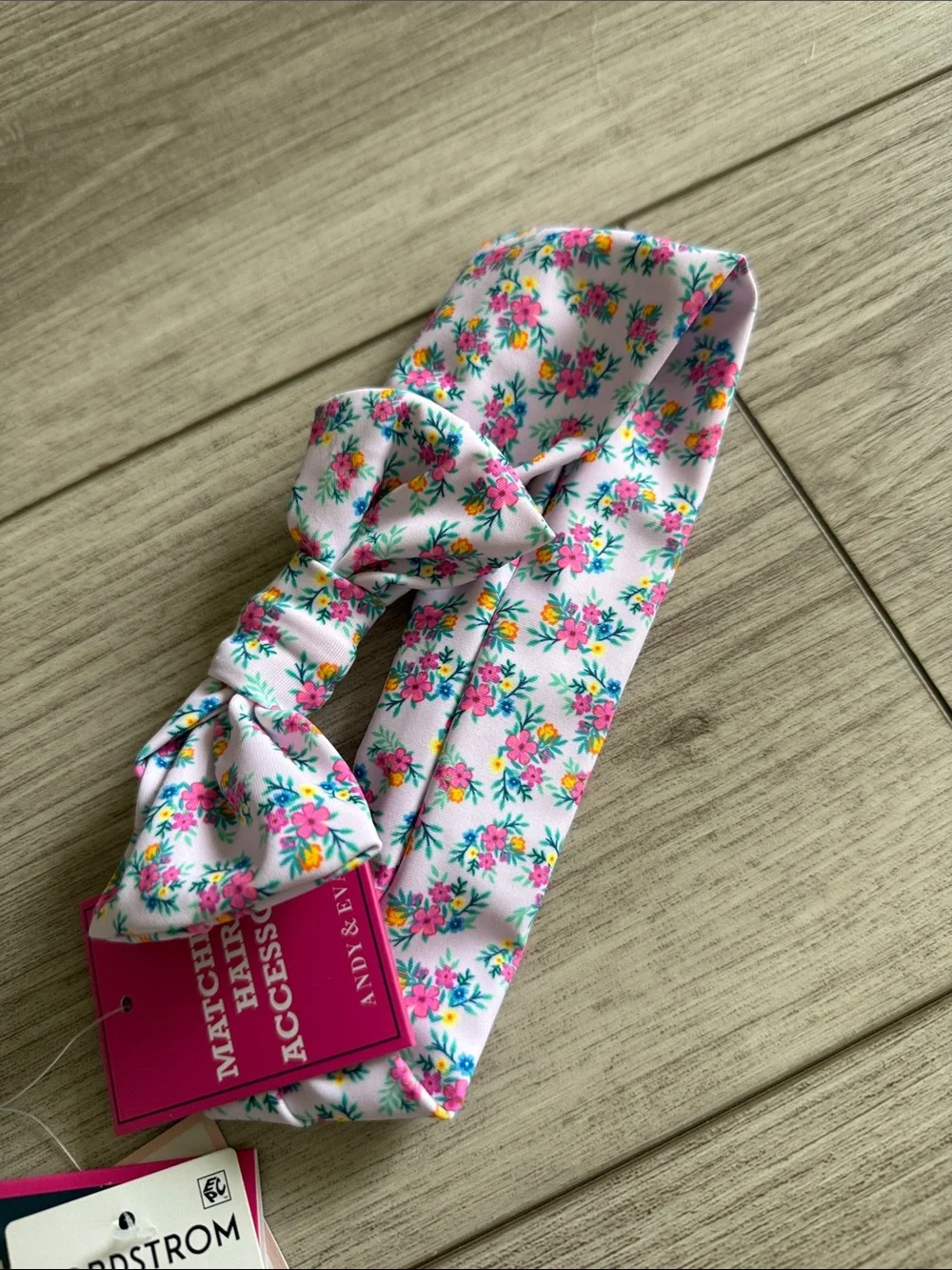 Andy & Evan Girls Floral Ruffle bikini set matching headband 3T NEW